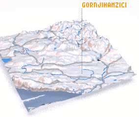 3d view of Gornji Hamzići