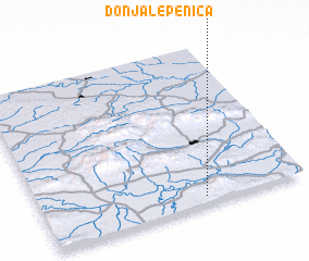 3d view of Donja Lepenica