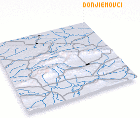 3d view of Donji Emovci