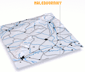 3d view of Malé Dvorníky