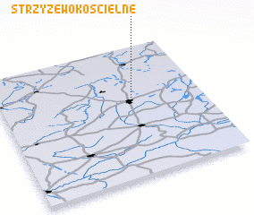 3d view of Strzyżewo Kościelne