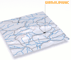 3d view of Gornji Lipovac