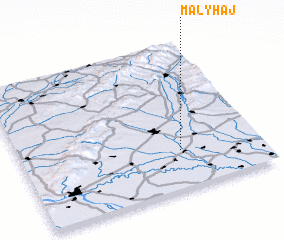 3d view of Malý Háj