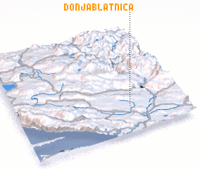 3d view of Donja Blatnica