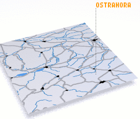 3d view of Ostrá Hora