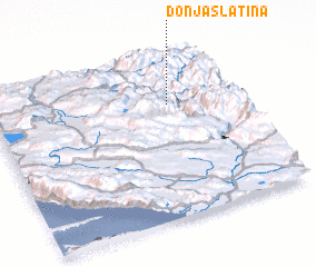 3d view of Donja Slatina