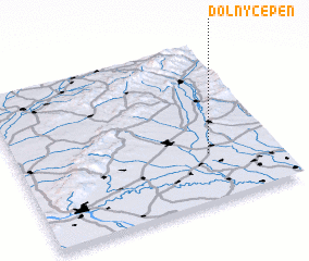 3d view of Dolný Čepen