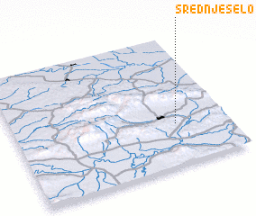 3d view of Srednje Selo