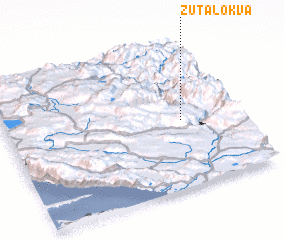 3d view of Žuta Lokva