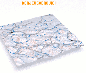 3d view of Donje Ugodnovići