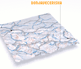 3d view of Donja Večeriska