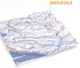 3d view of Gornje Selo