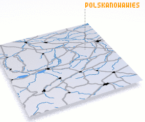 3d view of Polska Nowa Wieś