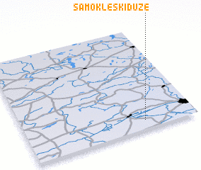 3d view of Samoklęski Duże