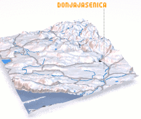 3d view of Donja Jasenica