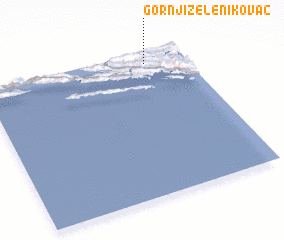 3d view of Gornji Zelenikovac