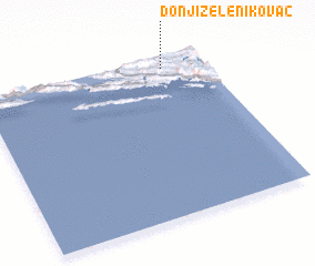 3d view of Donji Zelenikovac