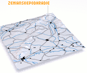 3d view of Zemianske Podhradie