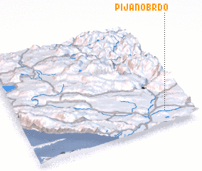 3d view of Pijano Brdo