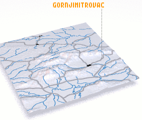 3d view of Gornji Mitrovac