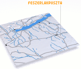 3d view of Fészerlakpuszta