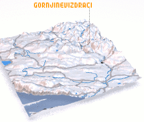 3d view of Gornji Nevizdraci