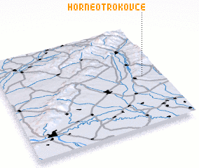 3d view of Horné Otrokovce