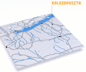 3d view of Kölesdpuszta