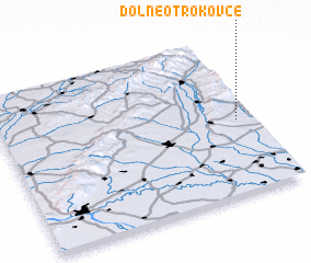 3d view of Dolné Otrokovce