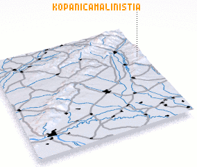 3d view of Kopanica Maliništia