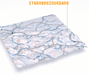 3d view of Staro Brezove Dane