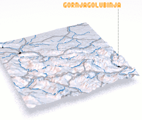 3d view of Gornja Golubinja