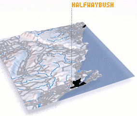 3d view of Halfway Bush