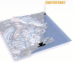 3d view of Sawyers Bay