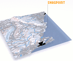 3d view of Shag Point