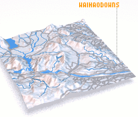 3d view of Waihao Downs