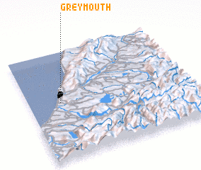3d view of Greymouth