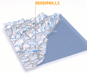 3d view of Mendip Hills