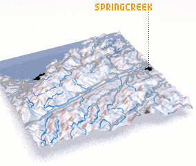 3d view of Spring Creek