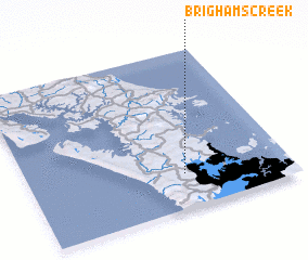 3d view of Brighams Creek