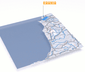 3d view of Kawhia