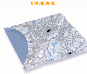 3d view of Oroua Downs