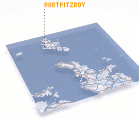 3d view of Port Fitzroy