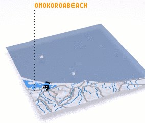 3d view of Omokoroa Beach