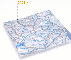 3d view of Opotiki