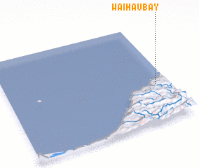 3d view of Waihau Bay