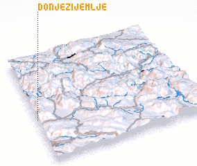 3d view of Donje Zijemlje