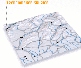 3d view of Trenčianske Biskupice