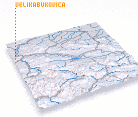 3d view of Velika Bukovica