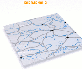 3d view of Gornja Mala